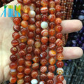 New Arrives AAA Quality 10mm Round Smooth Red Stripe Agate Quartz Stone Ruby Stone Gemstone Beads